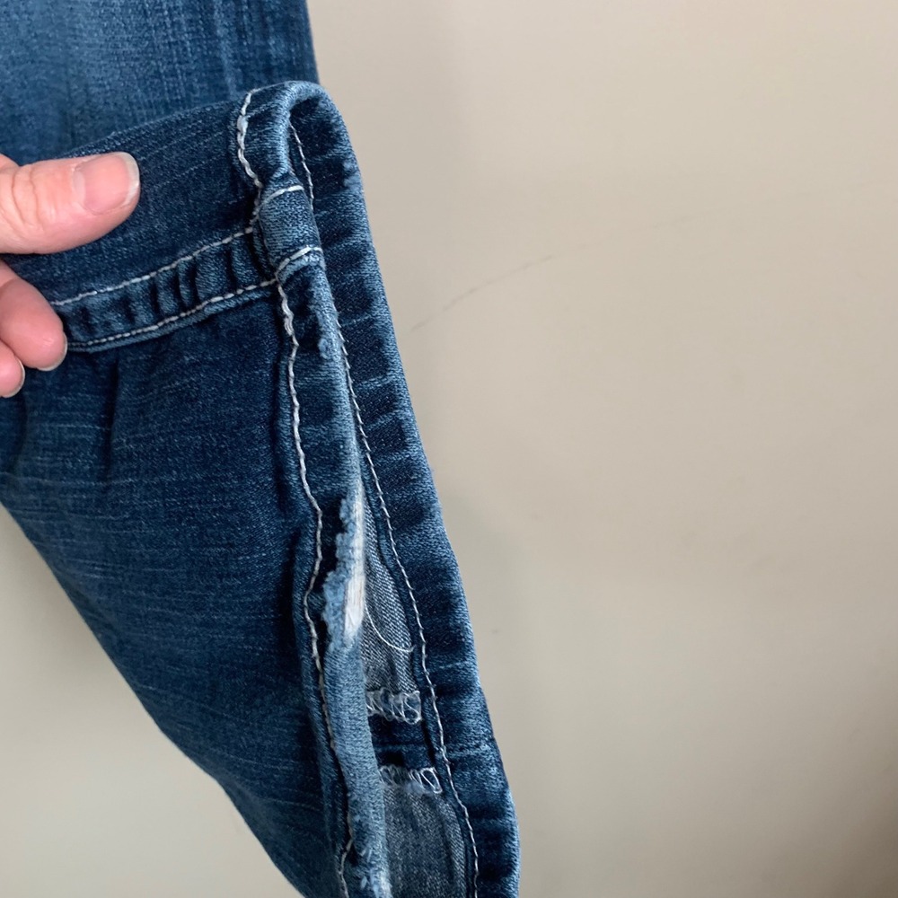 BKE Drew Boot Cut Women's Denim Jeans 29x31.5 Med Wash Mid Rise Saddle Stitch - Picture 6 of 13